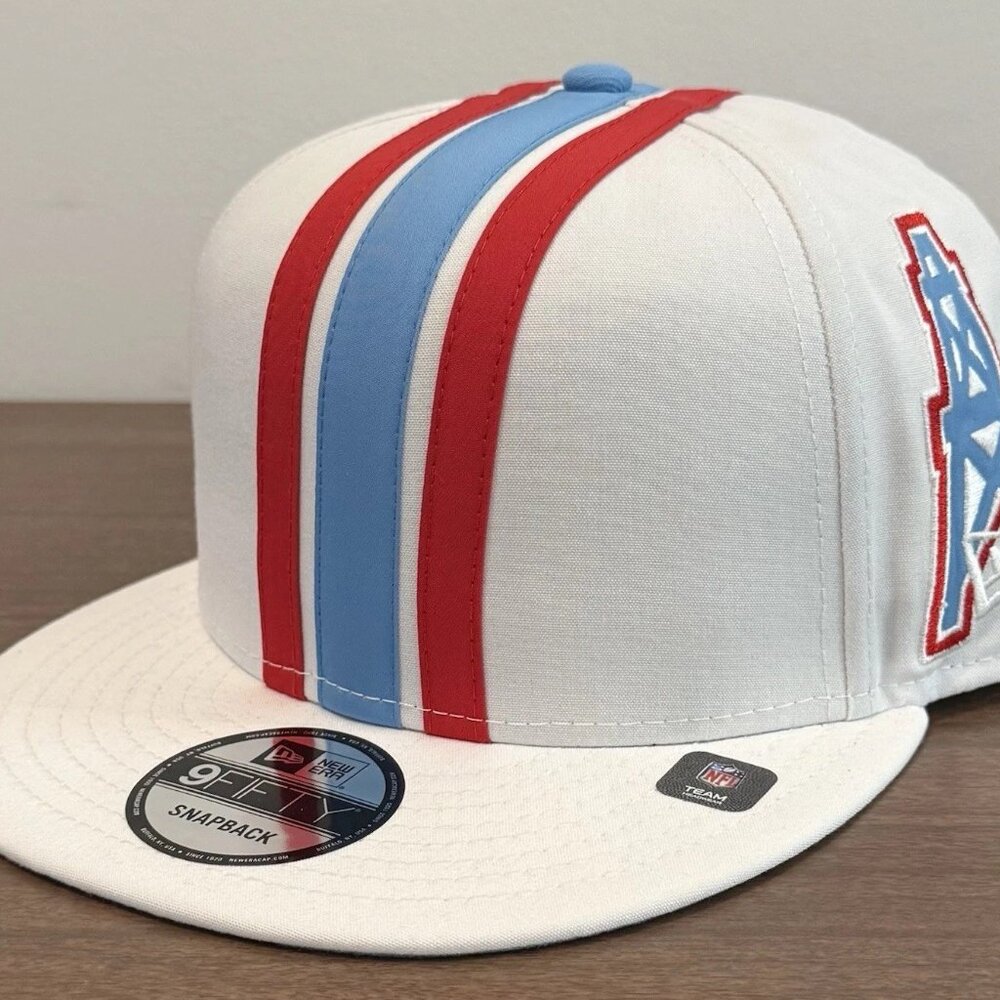 New Era Houston Oilers Historic Throwback Helmet 9FIFTY 950 Snapback Hat Cap NEW - Picture 2 of 4